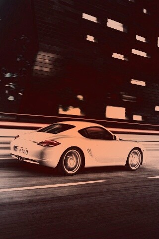 Porsche на трассе обои