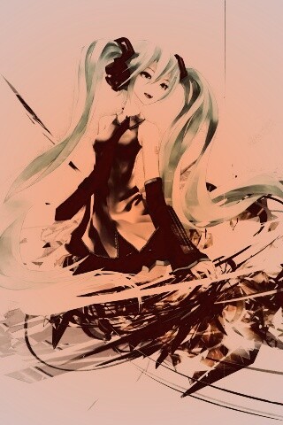 Арт с Хатсуне Мику обои