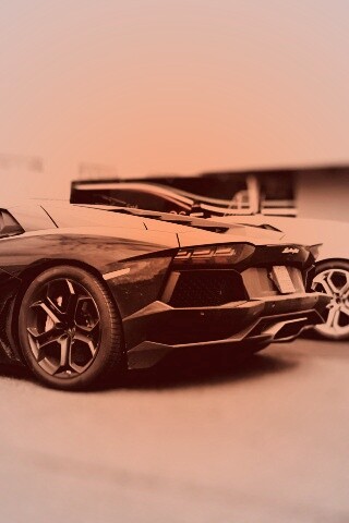 Ламборджини ревентон на парковке обои