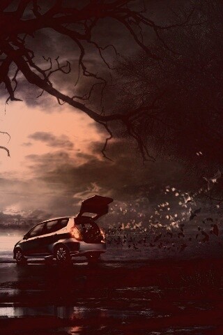 Темное авто обои