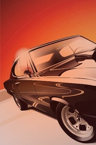 Векторный мускулкар обои