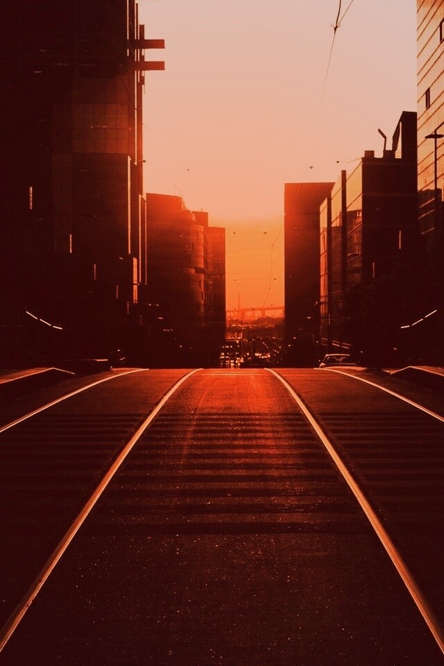 Трамвайные пути обои