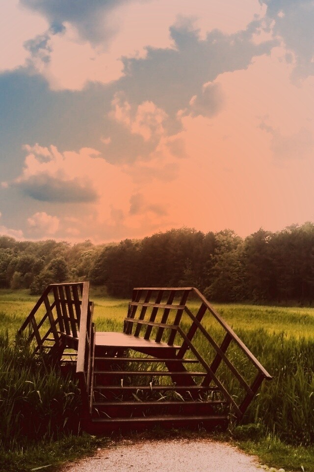 Мостик обои