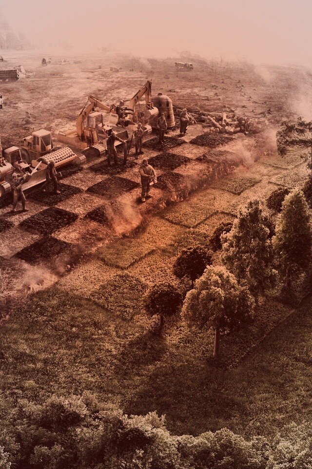 Цивилизация против природы обои