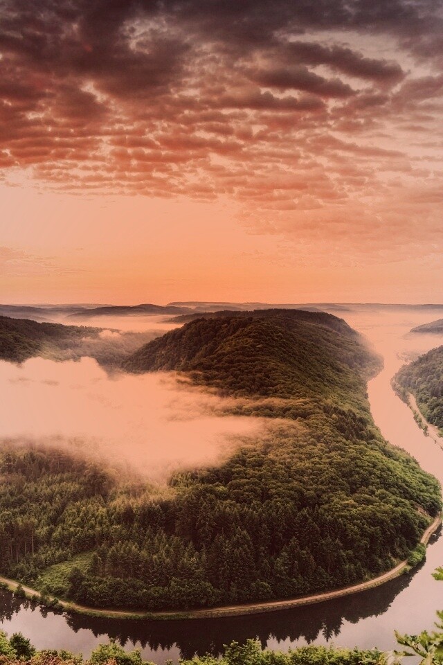 Кривая река обои