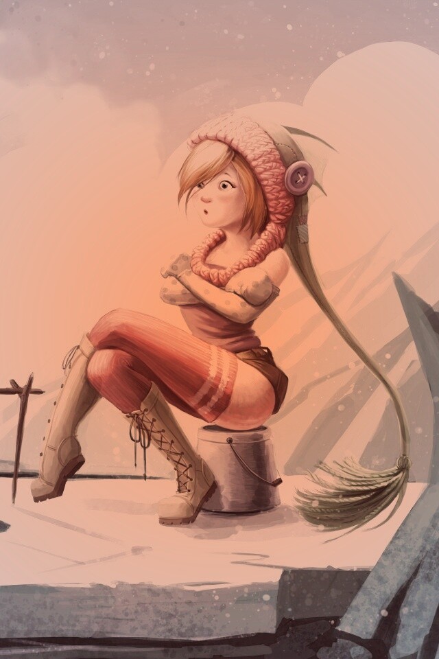 Тяготы зимней рыбалки обои