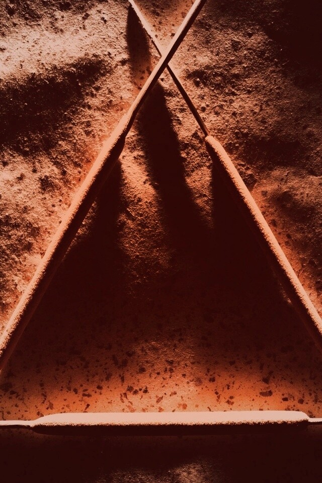 Треугольник из палочек обои