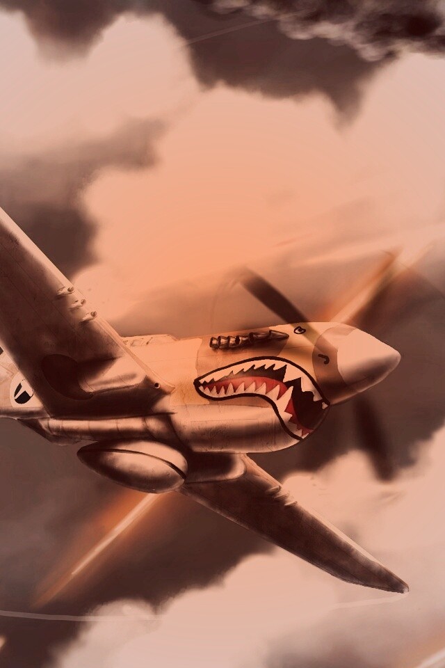 Истребитель акула обои