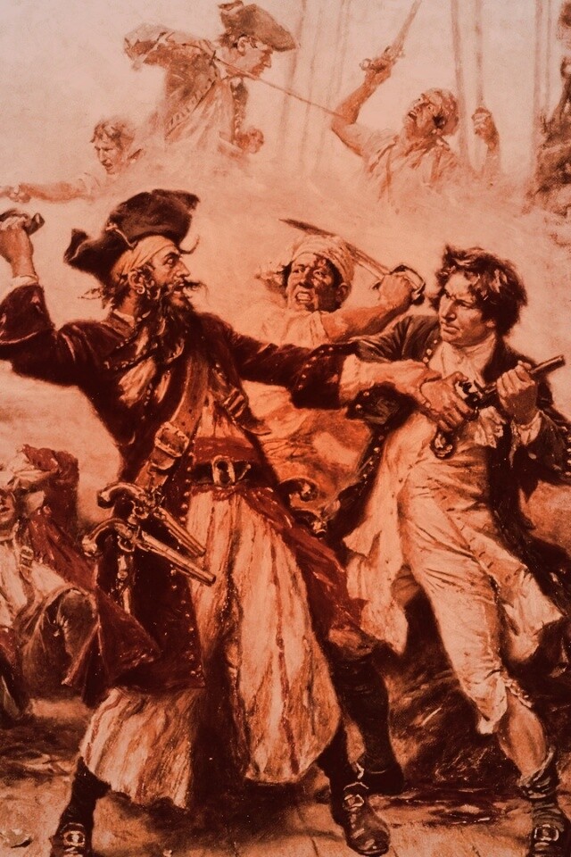 Бой с пиратами обои