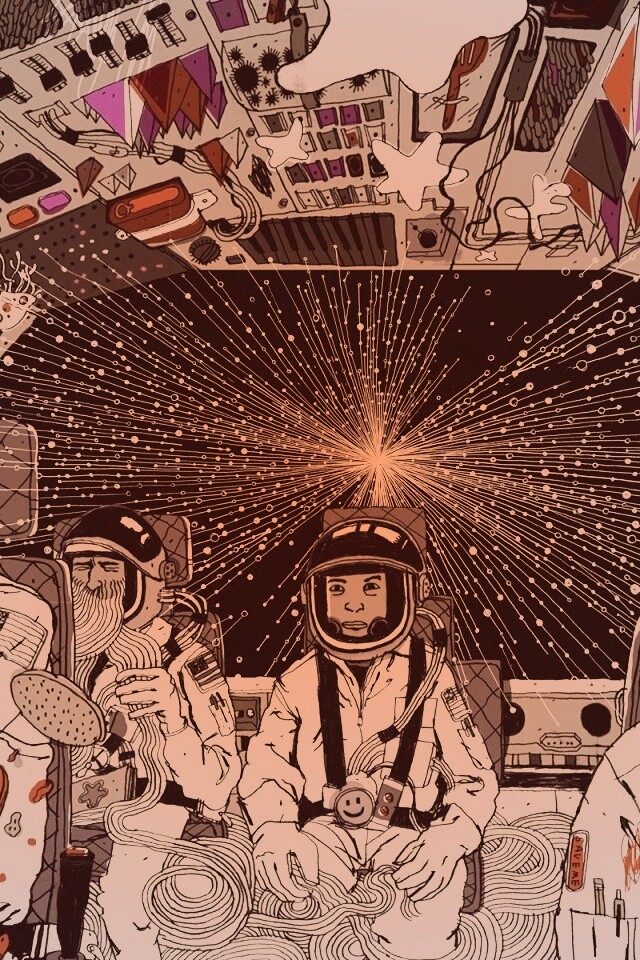 Упоротые космонавты обои