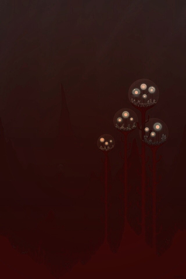 Мрачные горы обои