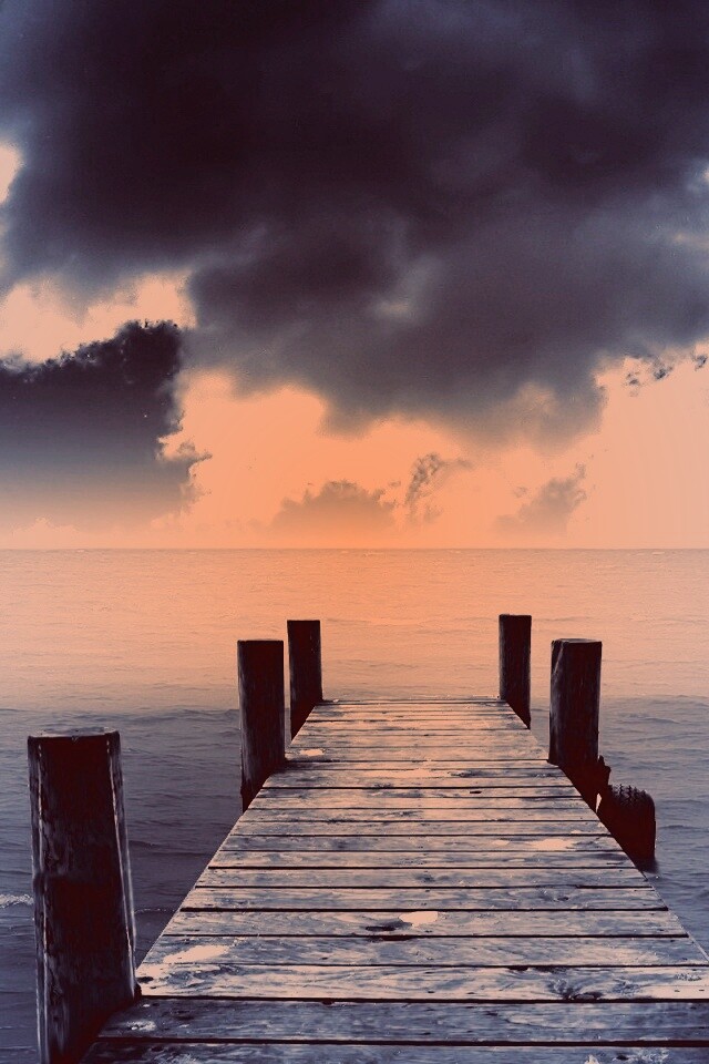 Деревянный причал обои