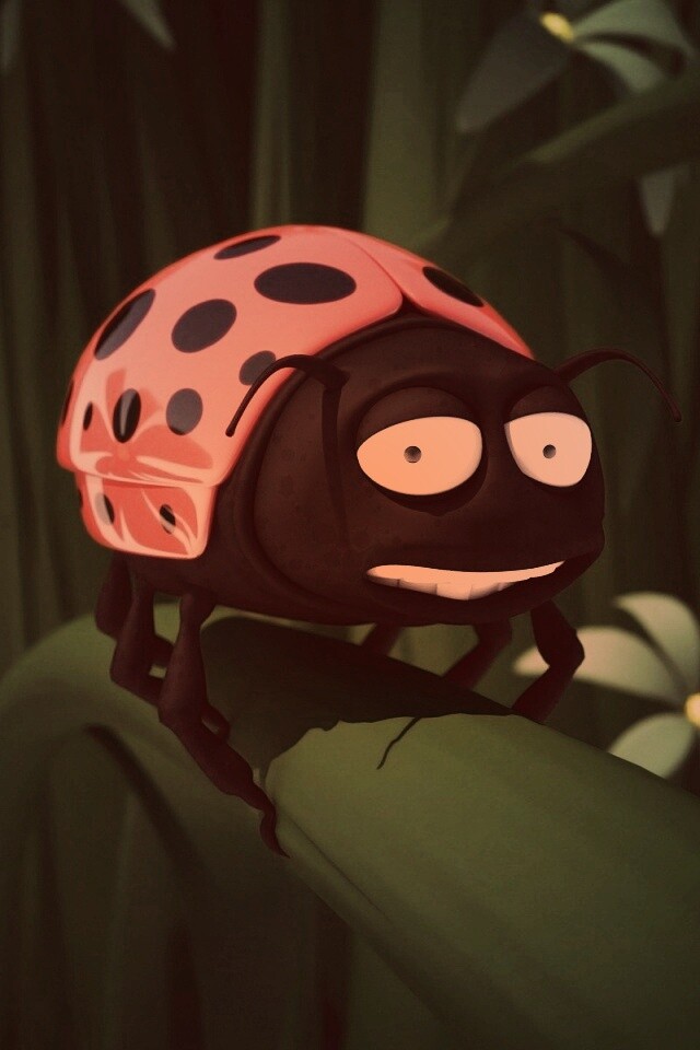 Глазастая божья коровка обои