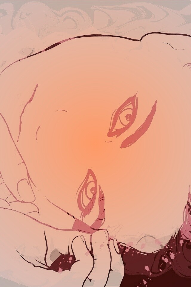 Рисунок девушки обои