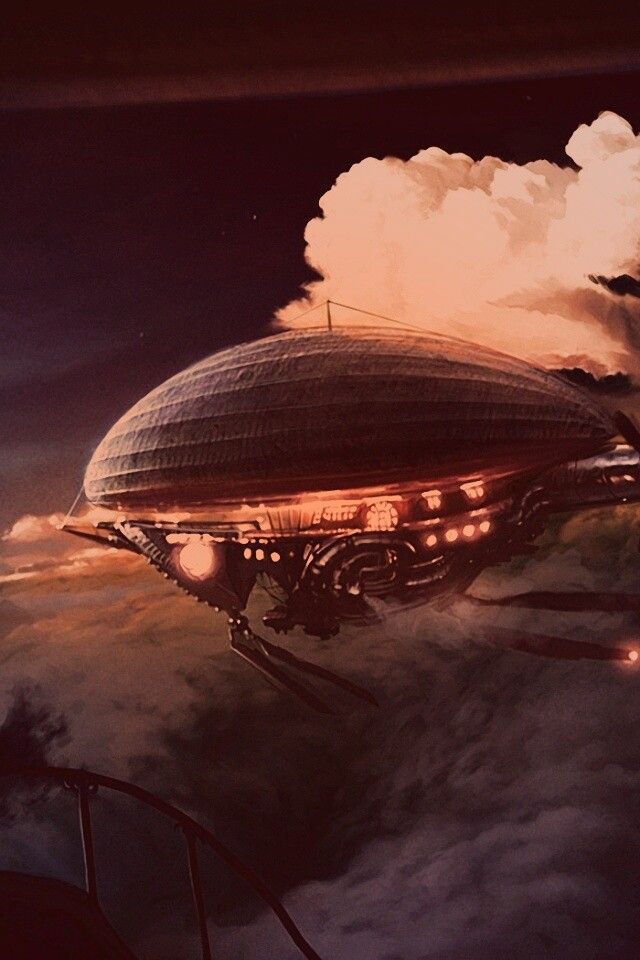 Инопланетный дирижабль обои