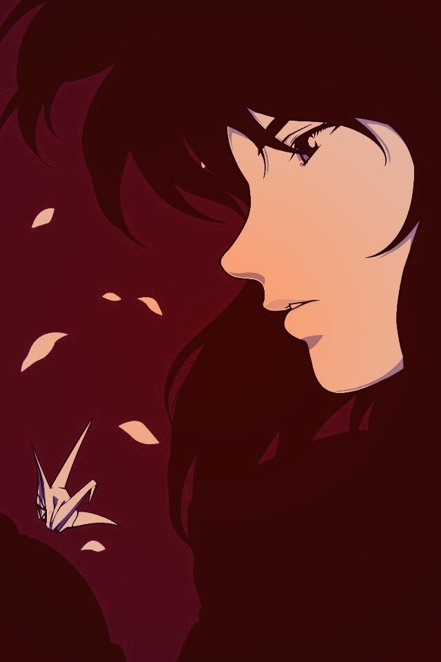 Девушка делает оригами обои