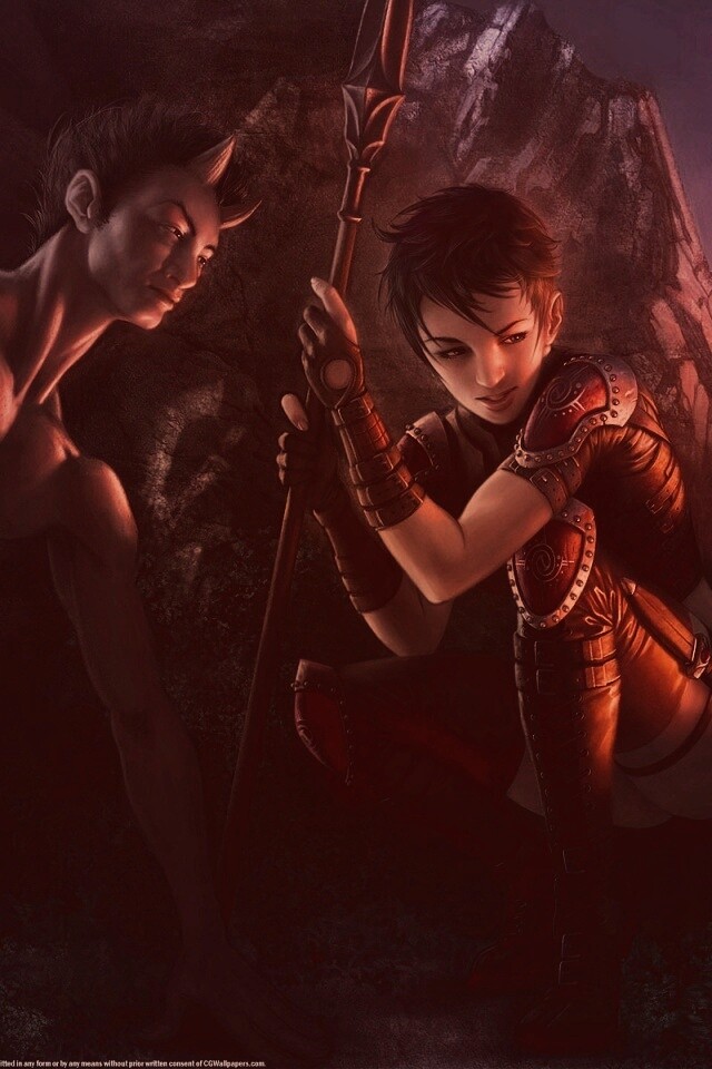 Девушка и сильван обои