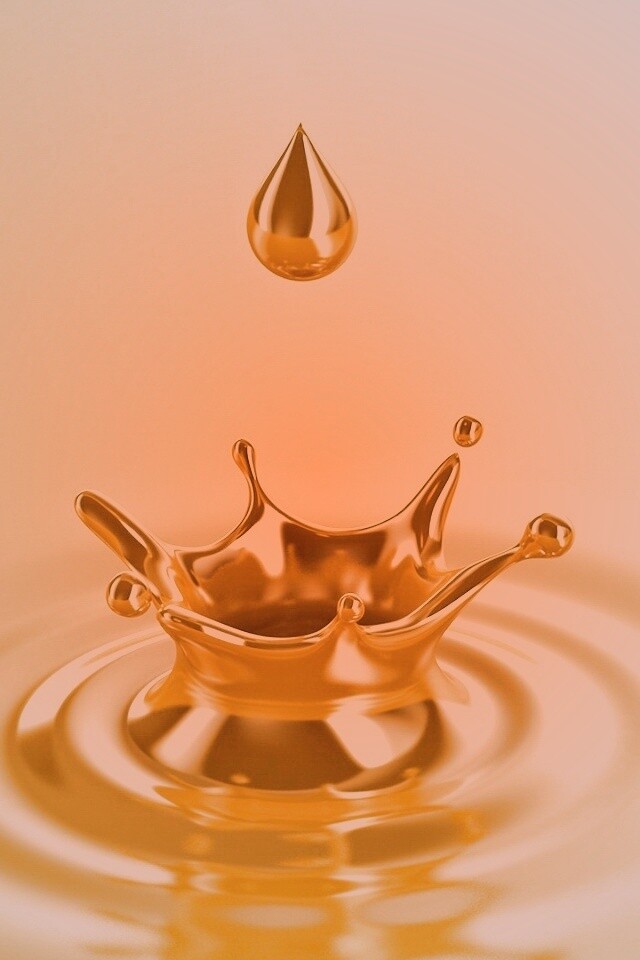 Золотая капля обои