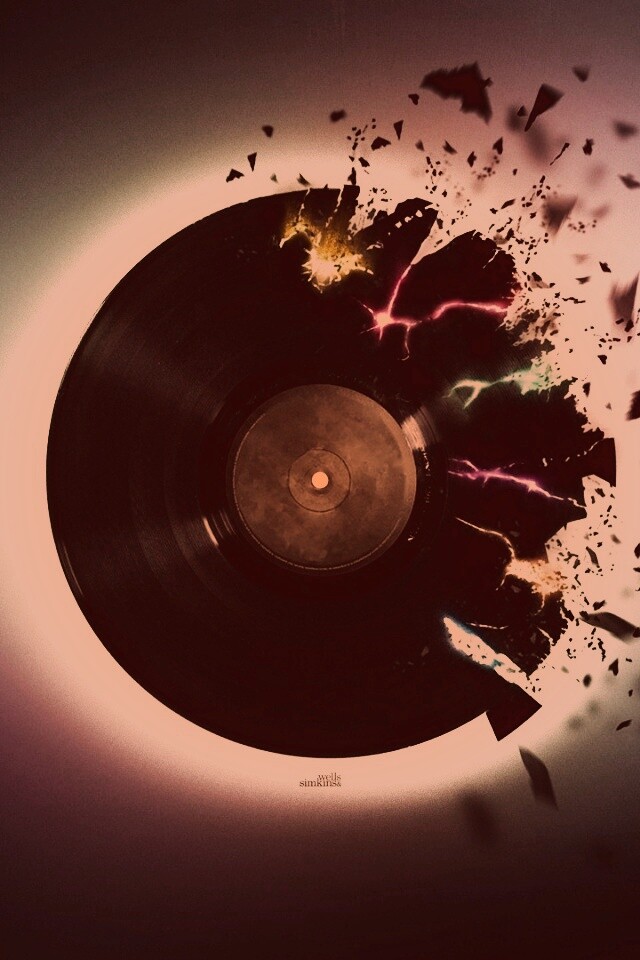 Разрывающийся винил обои