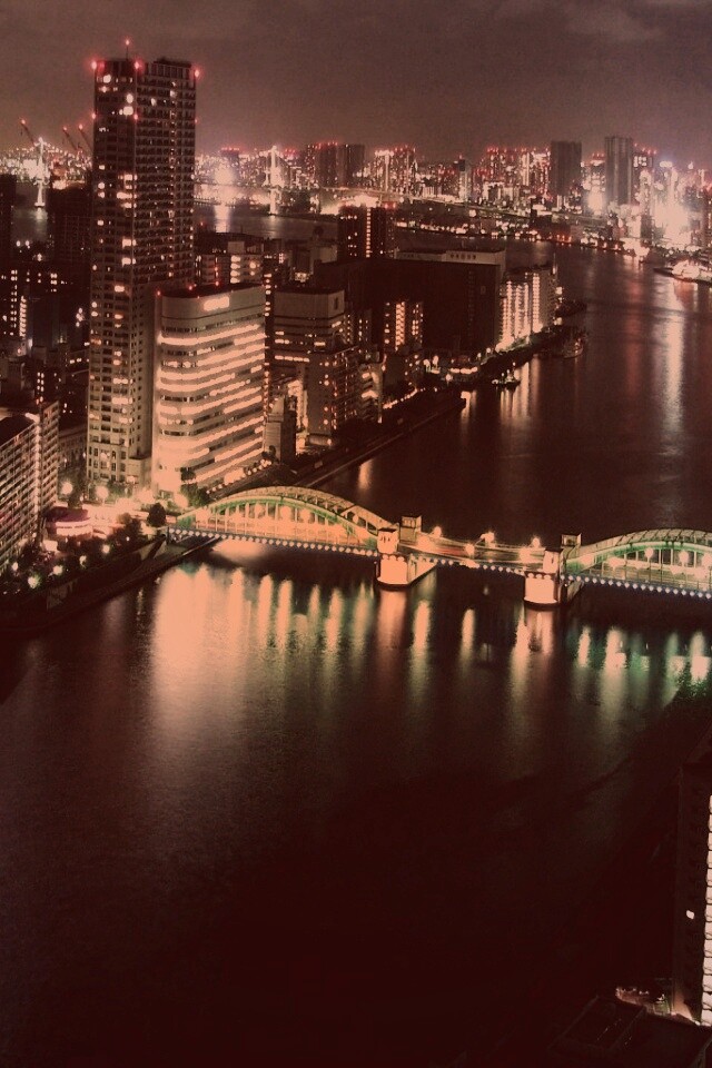 Панорама Токио обои