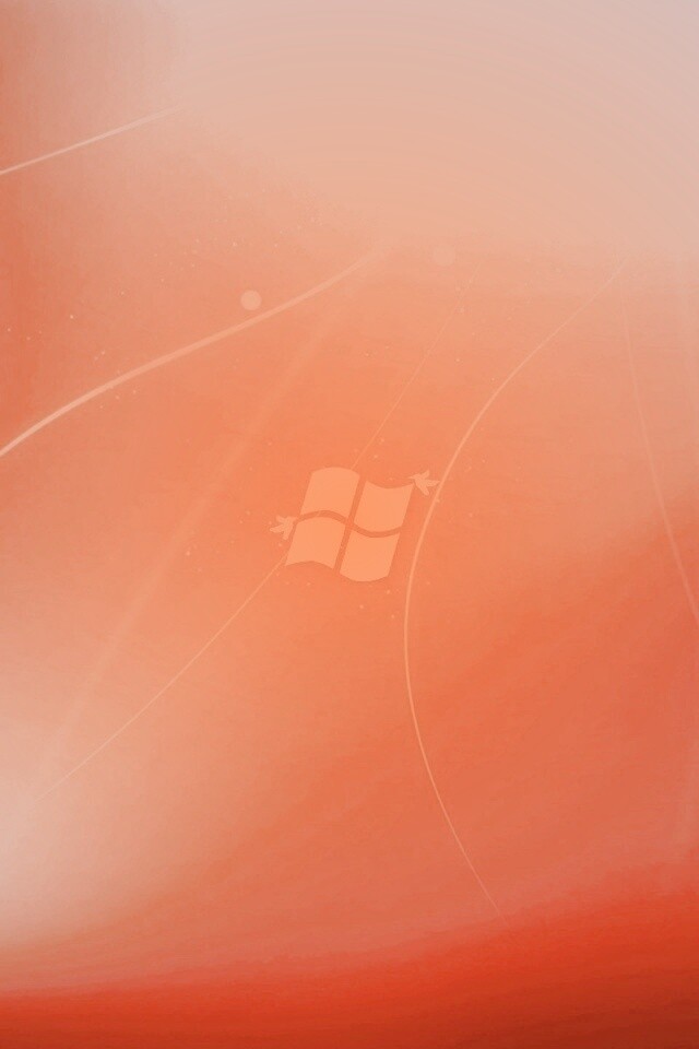 Оранжевый логотип Windows обои