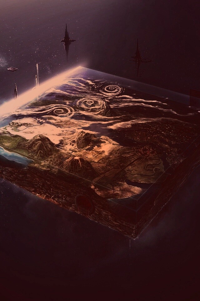 Плоский мир из Homeworld обои