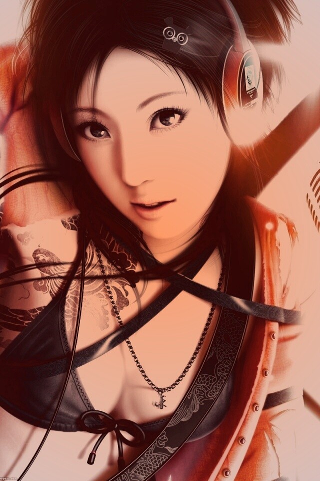 Поющая японка обои