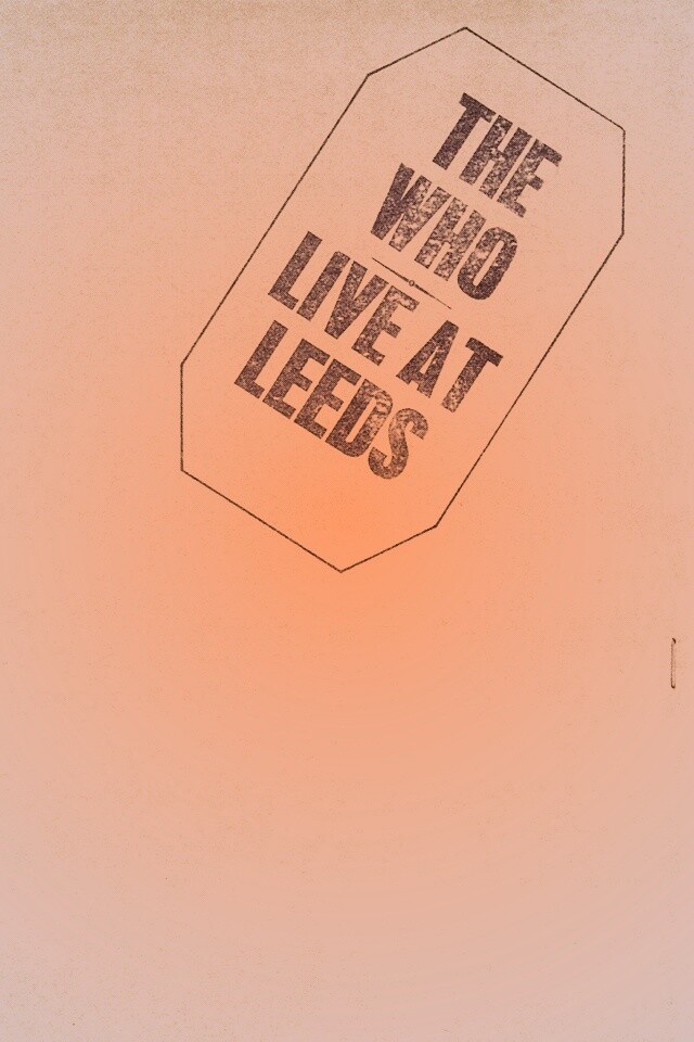 The who live at leeds обои