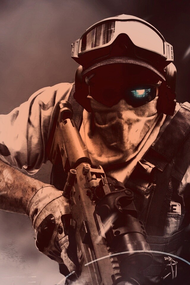 Боец в маске обои