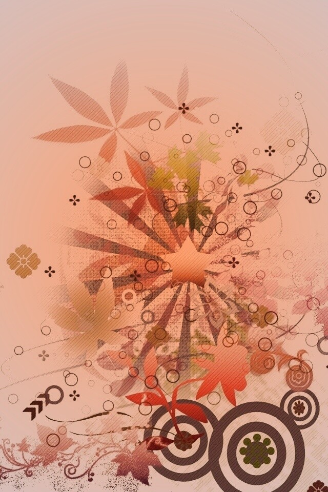 Звездно-листовая абстракция обои