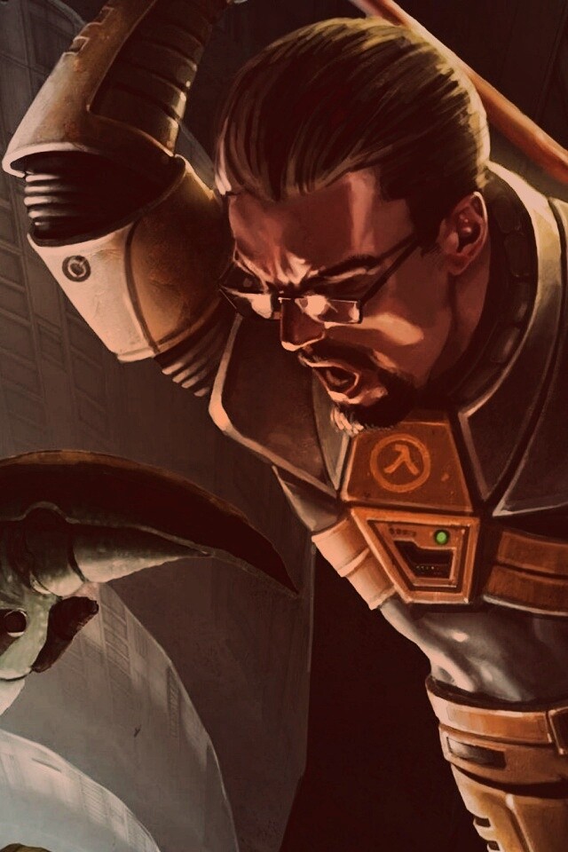 Рисованный Гордон Фримен обои