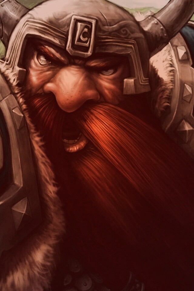 Гном убегающий от ночной эльфийки обои