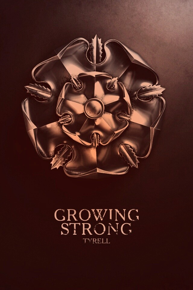 Металлический герб Тиреллов обои