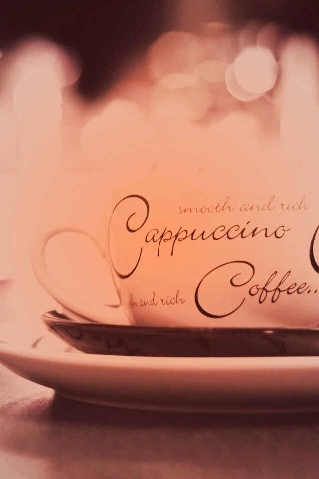 Чашечка капучино обои