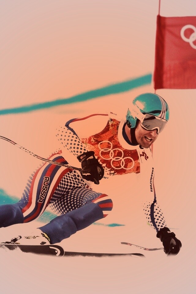 Лыжник на олимпиаде обои