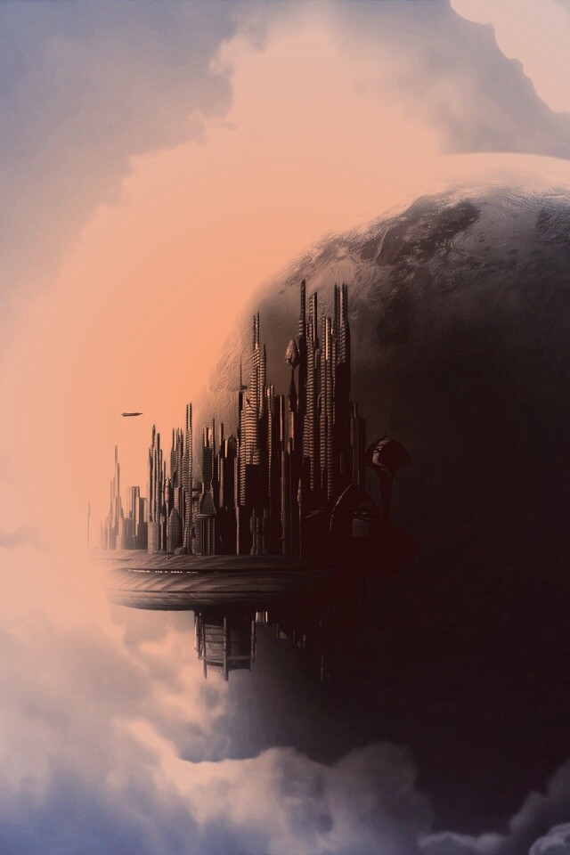 Небесный город обои