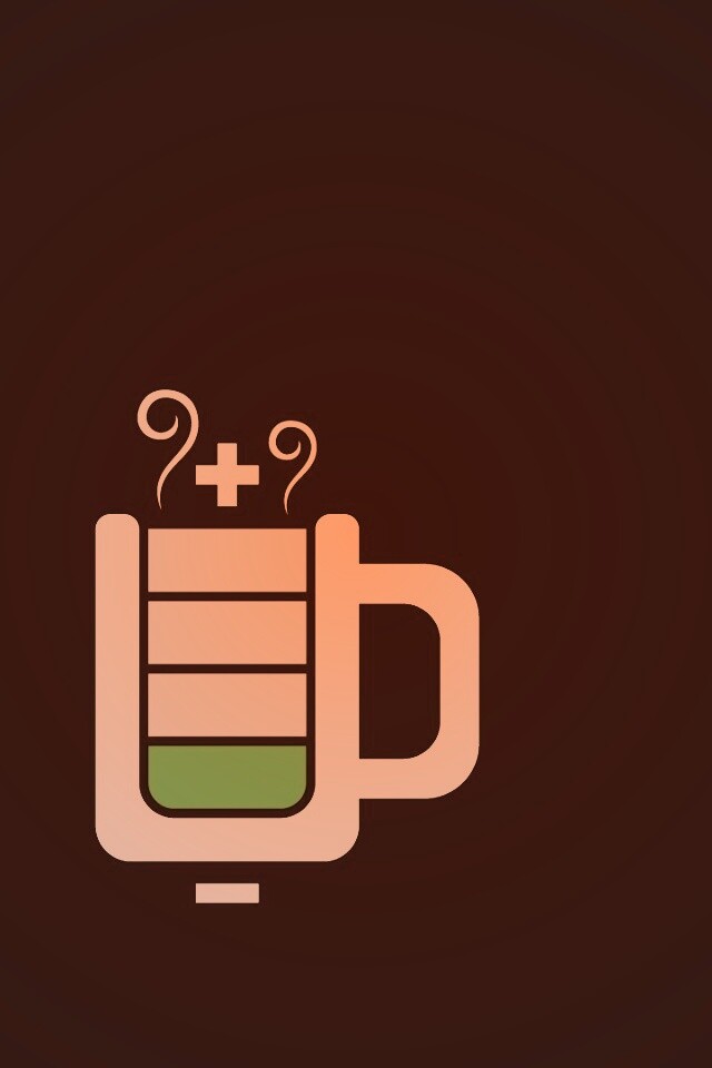 Зарядка от кофе обои