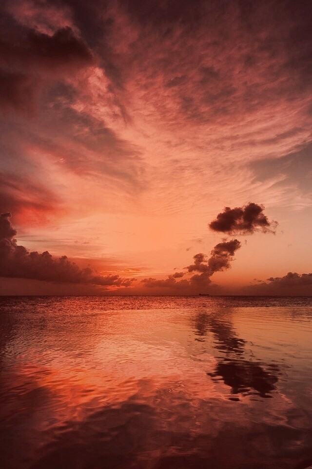 Закатное небо обои