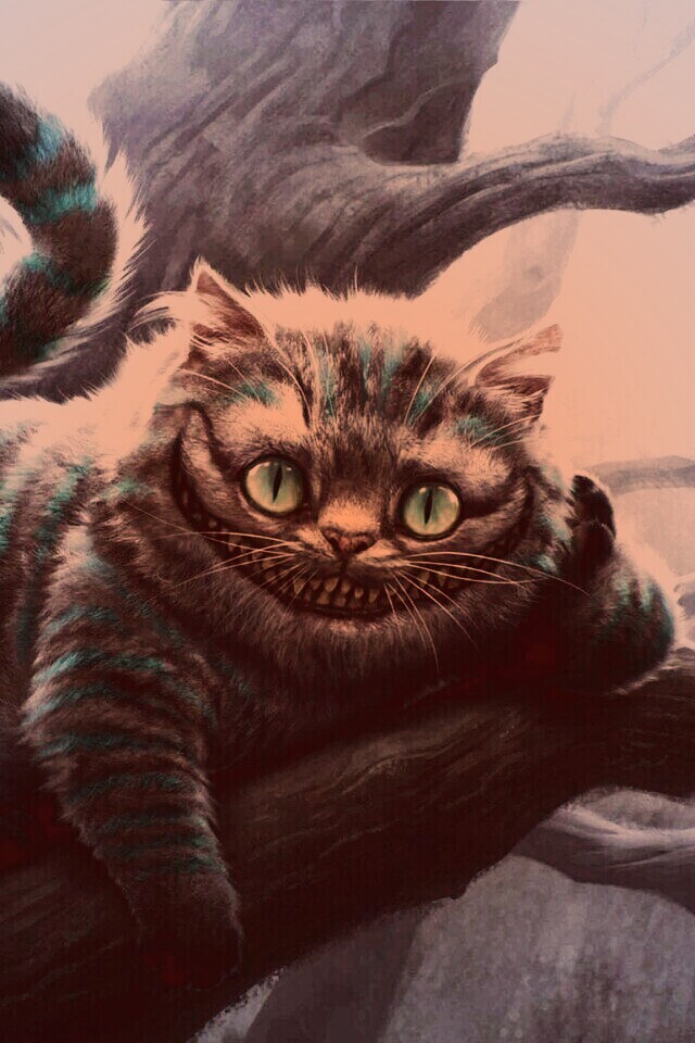 Чеширский кот обои