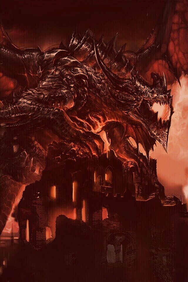 Огромный дракон обои