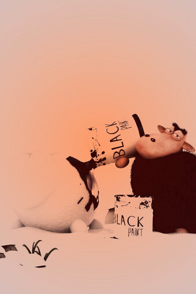 Овечки лепят снеговиков обои