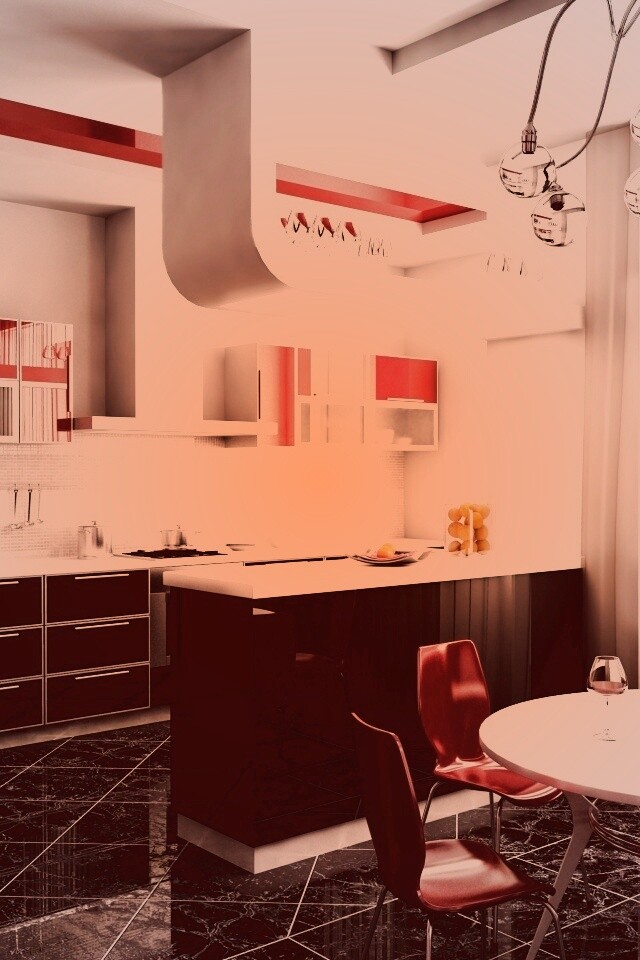 Современная кухня обои