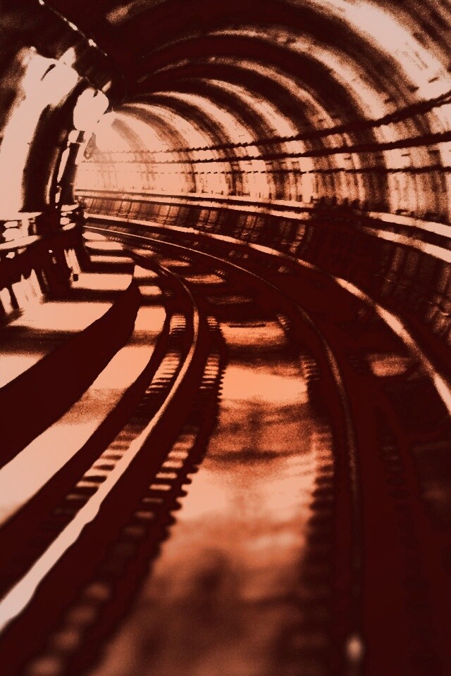 Тоннель метро обои