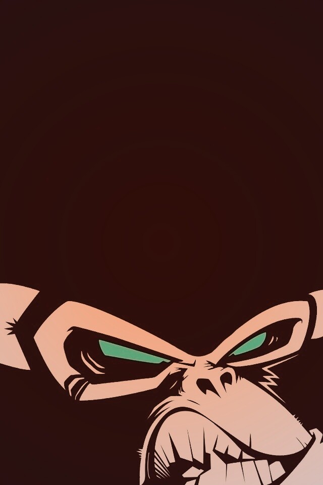 Злая обезьяна обои