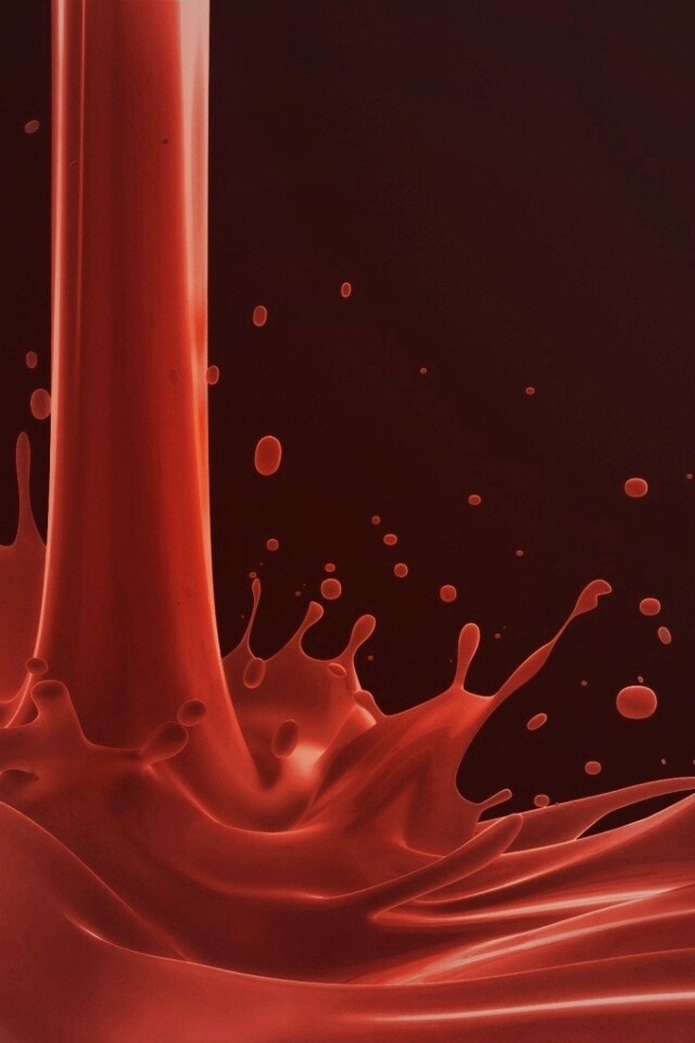 Красный всплеск обои