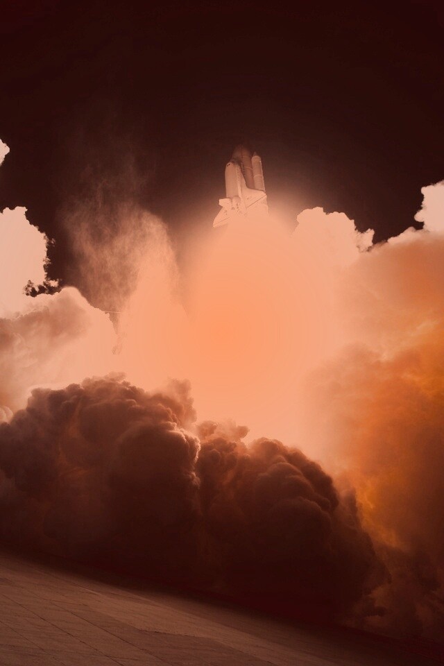 Взлет шатла обои