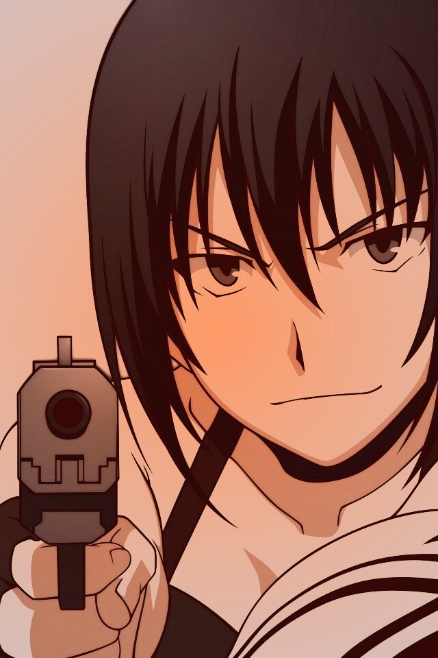 Девушка с пистолетом обои