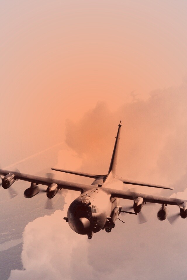 Самолет АС-130 обои