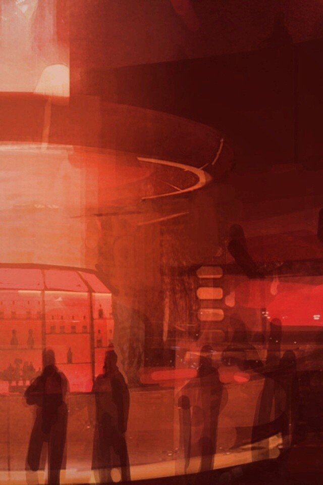 Красный бар из Mass Effect обои