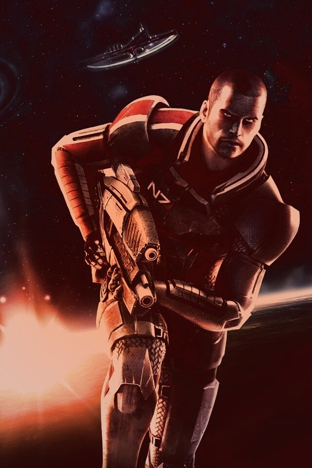 Шепард из вселенной Mass Effect обои